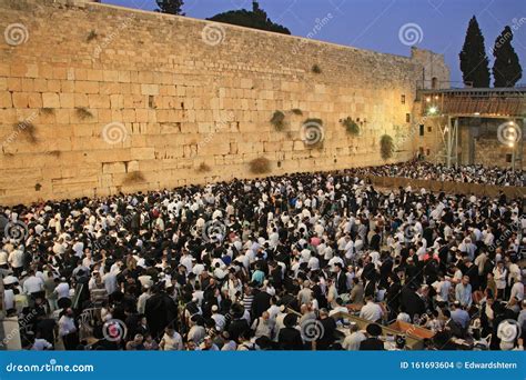 Shabbat At Kotel Western Wall Jerusalem Israel Editorial Stock Image
