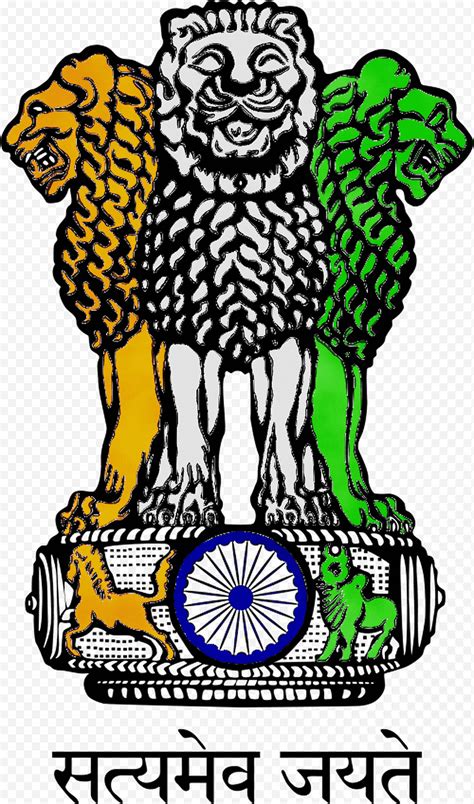 India National Lion Capital Of Ashoka State Emblem Of India National