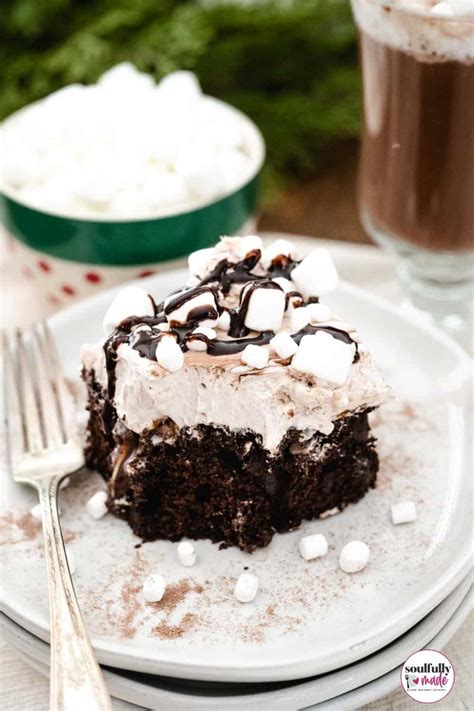 Hot Chocolate Poke Cake Soulfully Made