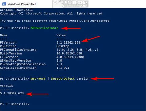 How To Check Your Powershell Version In Windows 10 And 11 Majorgeeks