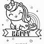 Printable Coloring Pages Of Unicorns