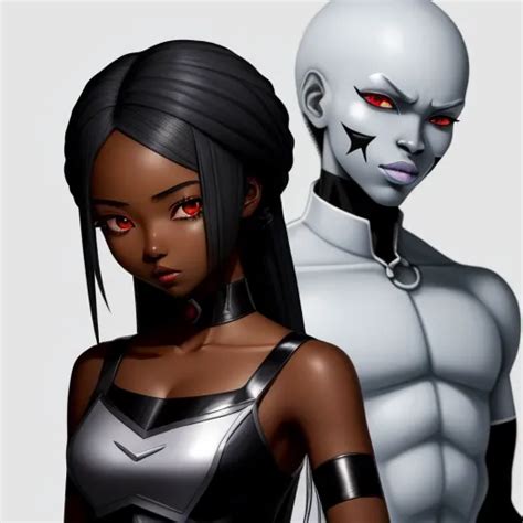 Ai Powered Photo Editor Black Skin Anime Girl With Pale Tits