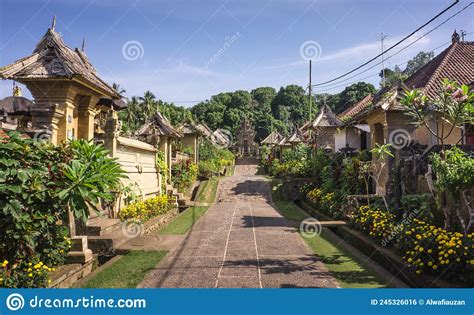 Balinese Traditional Village Penglipuran Stock Photo Image Of