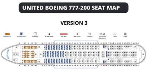 Seat Map United Airlines Boeing B777 200 777 Version 4 United Porn