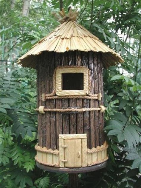 This feeder is made with stainless steel hardware, includes a vinyl coated steel. Rustic Wood Birdhouse Design Ideas, Natural Choices for ...