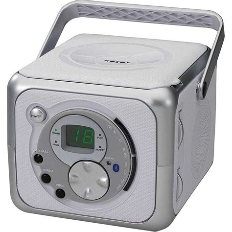 Jensen Portable Wireless Bluetooth Top Loading Cd Player With Fm Stereo