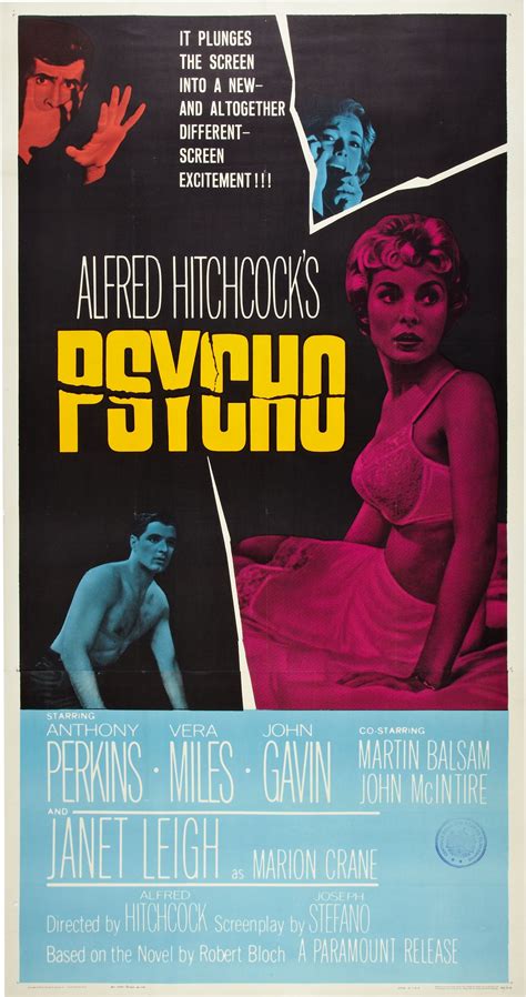 Psycho 1960 Movie Posters Vintage Horror Posters Vintage Movies
