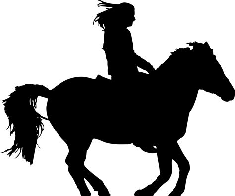 Horseandrider Equestrian Silhouette Clip Art Rider Png Download 2326