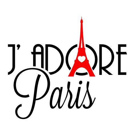 Stickers Jadore Paris Autocollant Muraux Et Deco