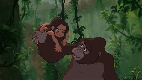 Young Tarzan And Kala ~ Tarzan 1999 Disney Canvas Art Disney Art Walt