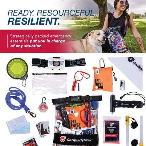 Getreadynow Dog And People Car Emergency Survival Kit Earthquake