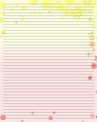 Colored Paper Writing Paper Printable Stationery Stationery Paper