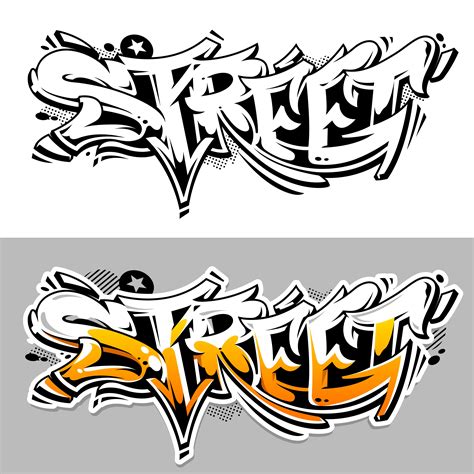 Alfabeto De Letra Graffiti Comic Dibujos Animados Vector