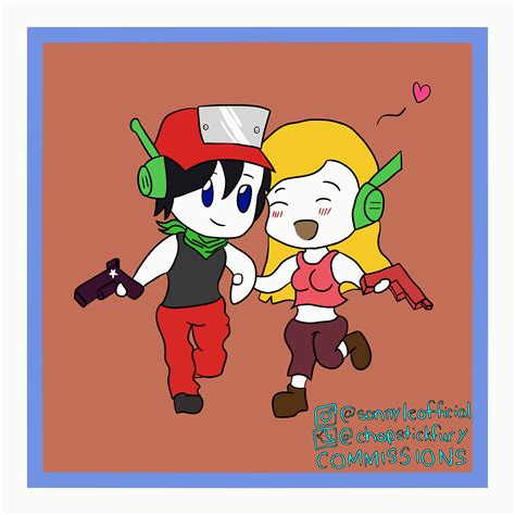 Quote And Curly Brace From Cave Story Nappynargy Illustrations Art Street