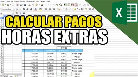 Como Calcular El Pago De Horas Extras En Excel Printable Templates Free