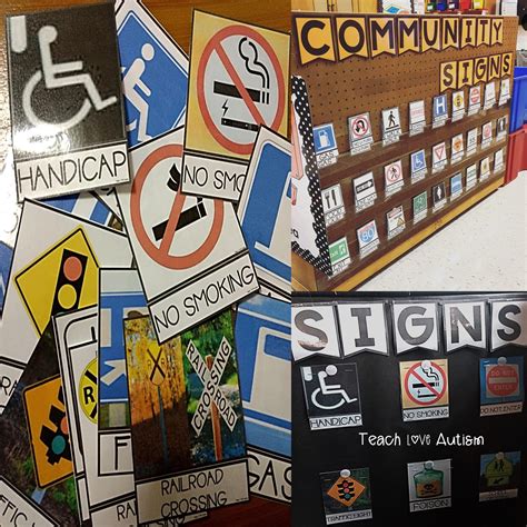 How To Teach Community Signs In The Classroom Shop Teach Love Autism
