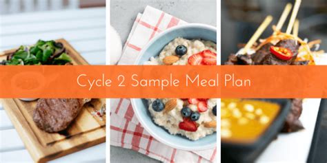 17 Day Diet Cycle 2 Sample Menu New Meal Plan My 17 Day Diet Blog