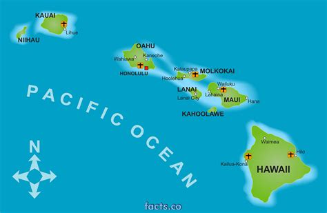 Hawaii Map - blank Political Hawaii map with cities | Map of hawaii, Hawaii fun, Go hawaii