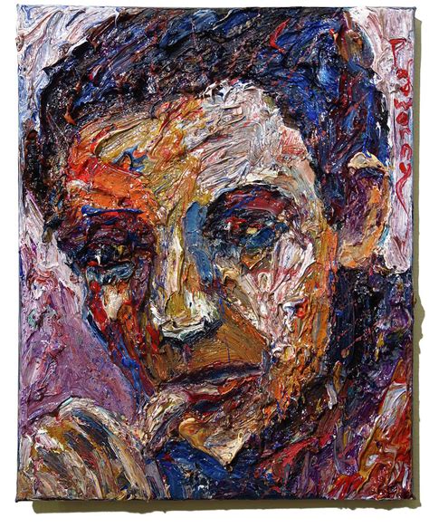 Abstract Face Art Portrait Expressionism Oil Painting On Canvas Picasso