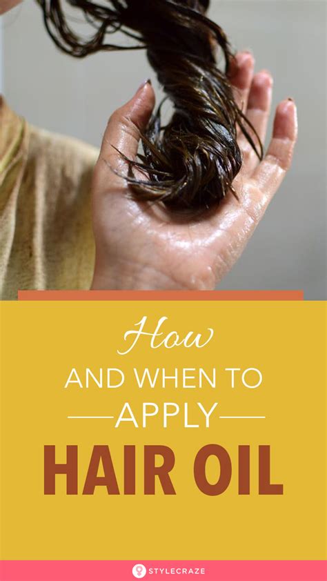 How To Apply Oil On Hair A Step By Step Guide Best Hair Loss Shampoo