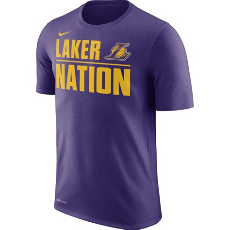 Mens lakers apparel is at the official online store of the nba. T-shirt Los Angeles Lakers Nike Dry court purple ...