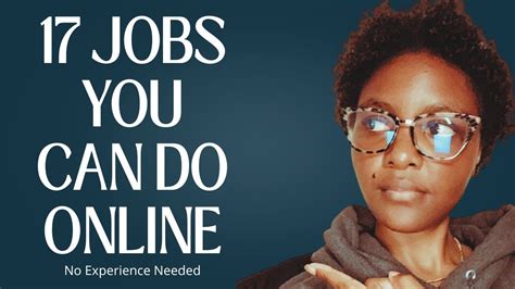 17 jobs You can Do Online Right Now - YouTube