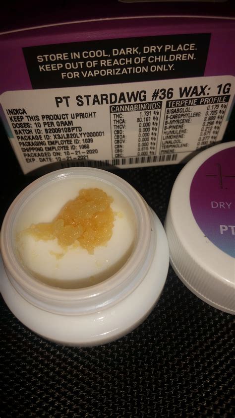 Prime Pt Stardawg 36 Wax From Healingcenter Monroeville 60 Smells N