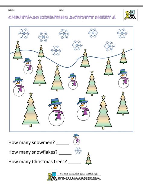 Christmas Maths Worksheets