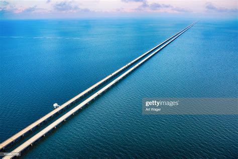 Lake Pontchartrain Causeway Aerial High Res Stock Photo Getty Images