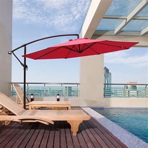 The cantilever clip slides up and down the pole to adjust the angle of your shade. Best Cantilever Umbrella Base Weight - OutsideModern