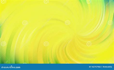 Abstract Green And Yellow Swirl Background Vector Illustration Stock