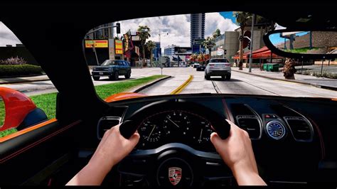 Gta 5 Redux Ultra Realistic Graphic Enb Mod First Person Driving