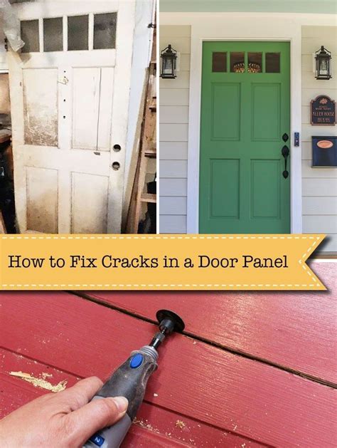How to Fix Cracks in Door Panels without Taking the Door  