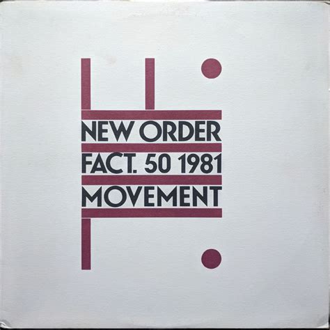 New Order Movement Vinyl Discogs