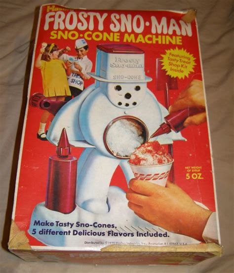 Ebluejay Vintage 1970 Frosty Snowman Sno Man Snow Cone Machine With