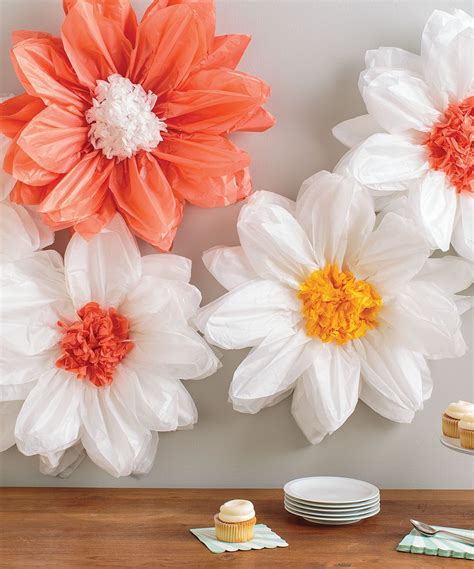 Martha Stewart Crafts Diy Daisy Pom Pom Kit Paper Flowers Tissue