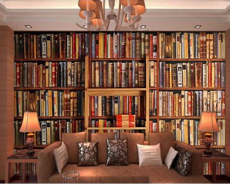 Secure the bookcase into wall studs whenever possible, instead of using wall anchors. beibehang papel de parede 3D mural wallpaper home ...