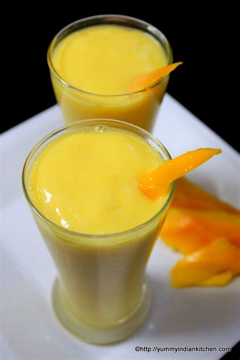 It makes a great quick and nutritious on the go meal or snack. Mango Smoothie Recipe - Yummy Indian Kitchen