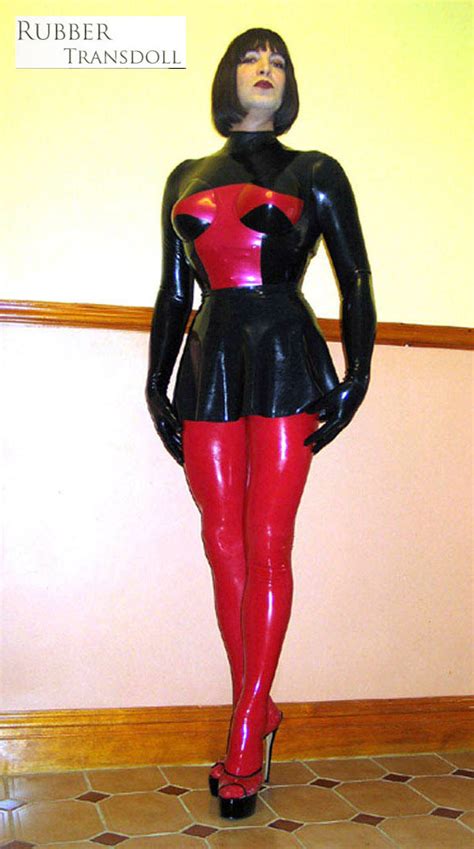 kit 12 red latex tights over my black libidex catsuit with… flickr