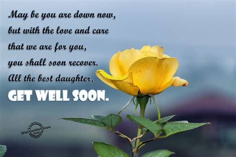 Get Well Soon Wishes For Daughter Pictures Images
