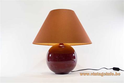 • bases are glazed by hand… 1970s Ceramic Globe Table Lamp - Vintageinfo - All About ...