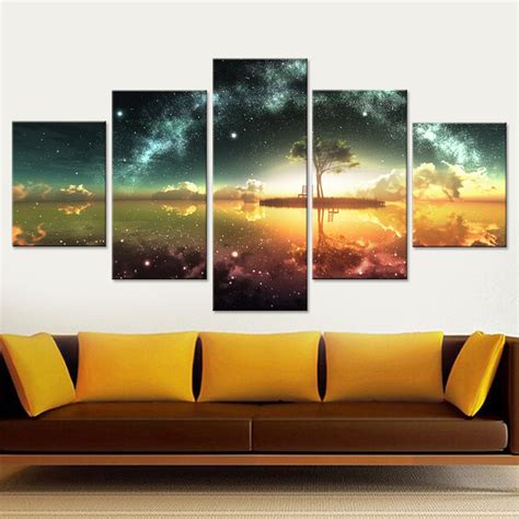 Space Ocean Canvas Set Wall Art Canvas Paintings Wall