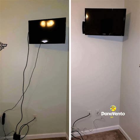 Hide Cables For A Wall Mounted Tv An Easy 30 Minute Diy Hide Wires