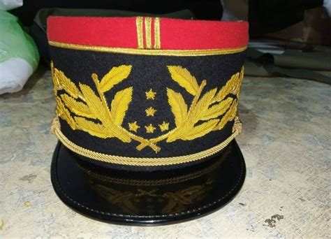 French Military Kepi France Army Embroidery Cap Reproduction Etsy