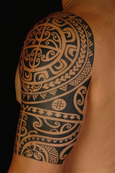 A maori tattoo comprised of an image of turtle is utilized to help individuals to remember the world past life here on earth. Maori Arm Celebrity Tattoo