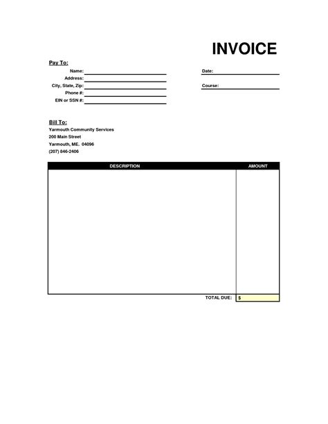 Personal Invoice Template Uk Invoice Example