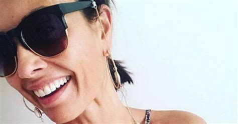 Melanie Sykes 48 Flaunts Ageless Curves In Titillating Tie Up Bikini