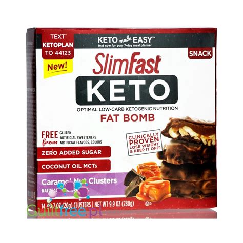 Do not ask r/keto for medical advice. Slim Fast Keto Fat Bomb Caramel Nut Cluster with MCT ...