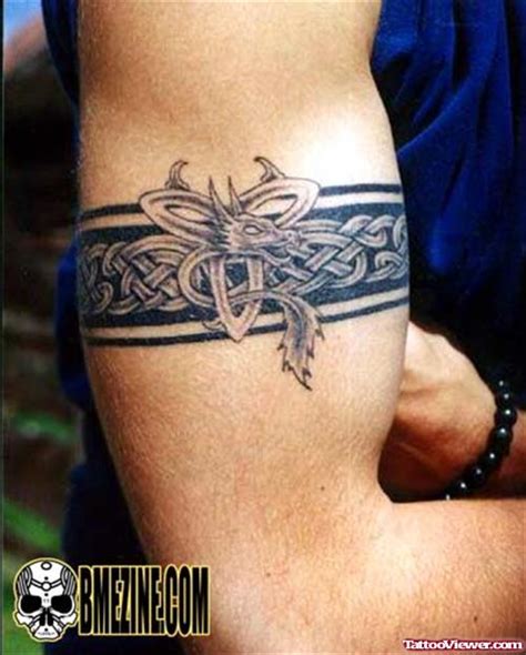 Colored Celtic Armband Tattoo Design