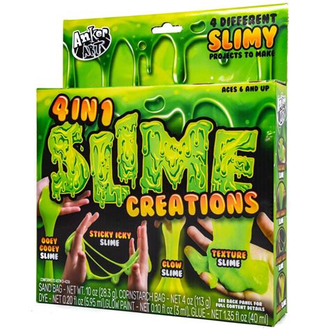 4 In 1 Slime Creations Glow Slimy¬† Samko And Miko Toy Warehouse